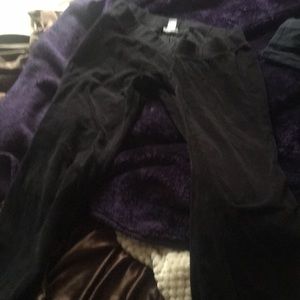 Velour maternity stretch pants